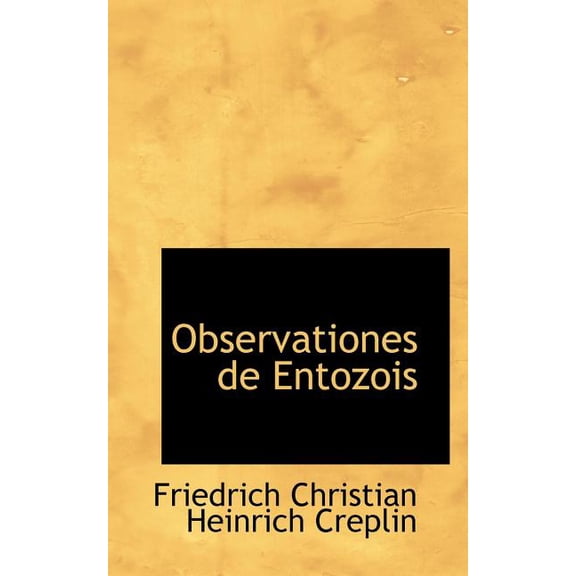 Observationes de Entozois (Paperback)