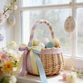 thumbnail image 4 of PUSPU Willows Weaving Easter Basket Handmade Vines Weaving Hand Helds Fruit And Vegetable Basket Outdoor Fruit Picking Picnic Basket, 4 of 6