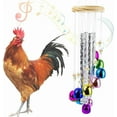 thumbnail image 3 of NCBFHRB Chicken Toys for Coop, Chicken Wind Chime Enrichment Toys, Hanging Chick Peck Toy with 4 Aluminum Tubes 11 Bells, Chicken Musical Coop Accessories, Coop Toys for Hens Chicks Poultry, 3 of 5