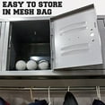 thumbnail image 3 of Crown Sporting Goods Balles de Crosse Blanches à Taille Ajustable dans un Sac de Rangement en Maille (Ensemble de 6), 3 of 8