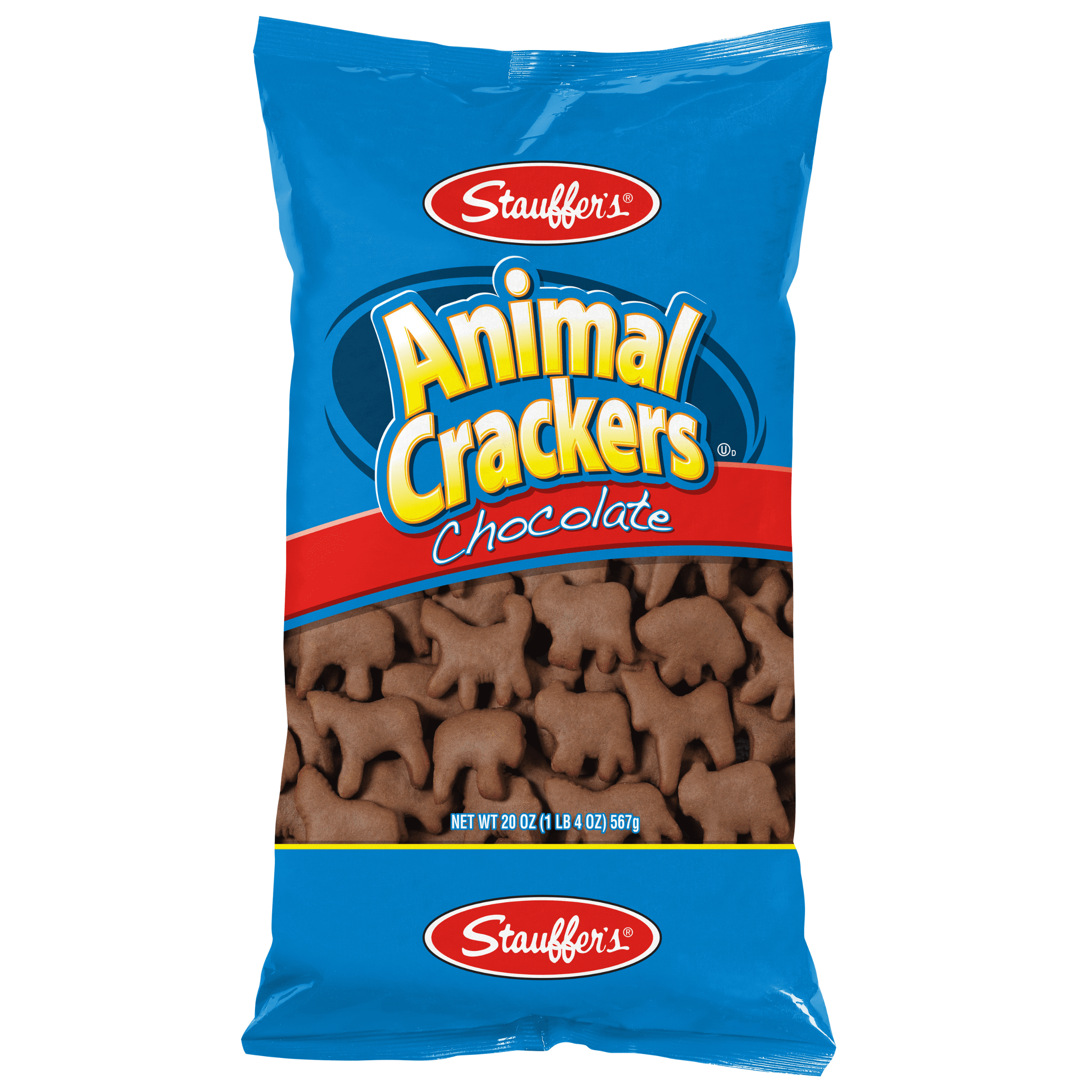 (3 pack) Stauffer's Animal Crackers Chocolate, 20oz Shelf-Stable Bag