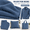 Medium Wash, variant on 10 oz Heavyweight Stretch Denim Fabric, Deep Blue, 71" Extra Wide Precut 1 Yard Cotton Blend Cloth for Sewing, Apparel, Home Decor & Crafts