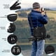 thumbnail image 3 of Mochila para Camara Fotografica Profesiones Mochila Fotografia con Divisores Desmontables y Cubierta de lluvia Impermeable Antirrobo Estuche Bolsa Camara Compatible con DSLR Canon Nikon Sony, Negro, 3 of 7
