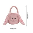 thumbnail image 4 of Easter Basket Cameland Personalized Bunny Easter Basket Plush Custom Easter Basket With Handles Pluffy Custom Eggs Bag Gifts For Kids Girls Babies Toddlers Teens Easter Decorations on Clearance, 4 of 4