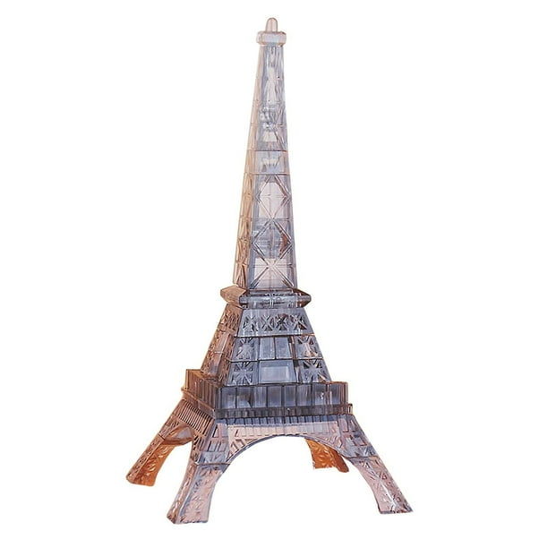 Puzzle de bloques de construcción 3D Crystal Paris Tower para niños