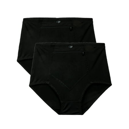

Barbra Women s Panties Travel Pocket Girdle Brief Small to Plus Size 2 Pack