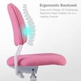 thumbnail image 5 of Ergonomic Kids Desk Chair, Girl's Child's Children Student Study Office Computer Chair, Adjustable Height and Seat Depth, Detachable Footrest and Lumbar Support (Pink, W/Chair Slipcovers), 5 of 5
