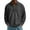 Black, variant on Men's Waffle Knit Polo Shirts Long Sleeve Button Down Collar Tops Men's Shirt (GN1 S)