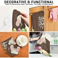 thumbnail image 7 of GZHJMY Easter Bunny Tail Kitchen Dish Towel 4 Pack, Soft Absorbent Dishcloths Reusable Hand Towel Washable Tea Towels for Home Kitchen Bar Table Decor, 28 x 18 Inch Washcloths Decorative Towels, 7 of 7