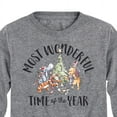 thumbnail image 3 of Disney Winnie The Pooh - Christmas Most Wonderful Time of the Year - Toddler & Youth Long Sleeve T-Shirt, 3 of 5