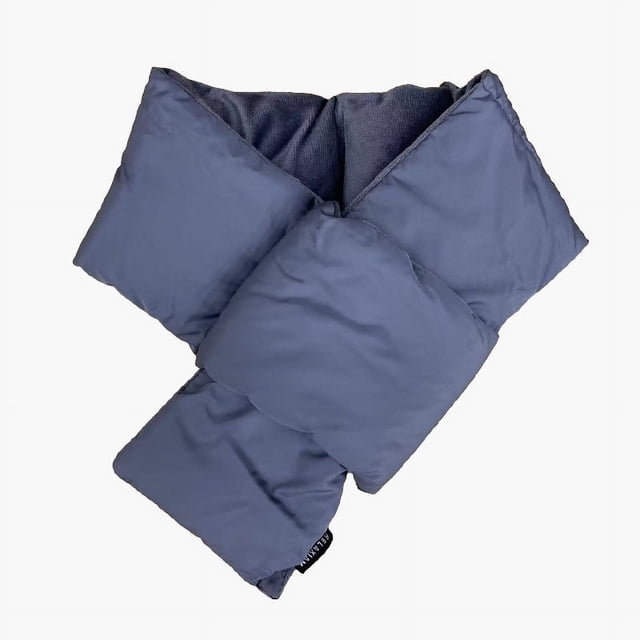 Bufanda de plumón rellena Bufanda de plumón Otoño e Invierno Bufanda de moda cálida y gruesa Protección del cuello a prueba de frío para hombres y mujeres