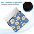 thumbnail image 2 of FORMRS 13"-13.3" Laptop Sleeve Protective Case Soft Carrying Quilted Computer Bag Cover, Cute Fried Eggs, 2 of 7