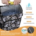 thumbnail image 2 of Travel Cooler Bag - Pioneer Flower Floral Print Pattern Camping Beer Cooler Backpack with Bottle Opener- Waterproof Insulated Picnic Backpacks - Cooler Bag for Beach, 2 of 6