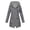 Dark Gray, variant on Edvintorg Rain Jacket Women Waterproof Raincoat with Hooded Outdoor Hiking Long Sleeve Zip up Windbreaker Plus Size Fashion Clothing Gray S-3XL