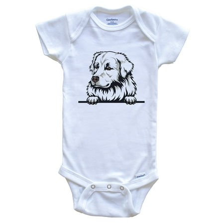 

Maremma Sheepdog Dog Breed Cute One Piece Baby Bodysuit 0-3 months white