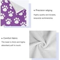thumbnail image 4 of White Paw Print Bath Towels Absorbent Bath Towels Set Soft Towel Set for Home Hotel Decor Gym Swim, 3 Piece Wash cloth, 4 of 7