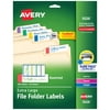 Avery TrueBlock Extra Large File Folder Labels, 15/16" x 3-7/16", 450 Printable Labels, Assorted (5026)