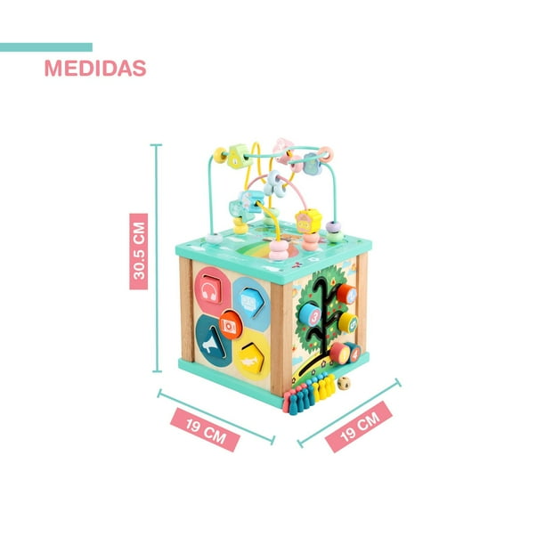 Juguete Didáctico Cubo Sensorial de Actividades en para bebés