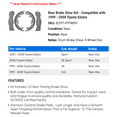 thumbnail image 2 of Rear Brake Shoe Set - Compatible with 1999 - 2008 Toyota Solara 2000 2001 2002 2003 2004 2005 2006 2007, 2 of 2