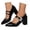a-3Black2, variant on Womens Solid Color Rhinestone Butterfly Double Strap Mary Jane Block Heel Pumps For Formal Parties Office Work Date Wear Versatile Shoes