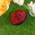 thumbnail image 3 of 2 Pcs Plastic Round Reflective Warning Reflector Fits for Car Motorcycle Motor Bikes Bicycles ATV Dirt Bike (Red), 3 of 9