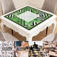 thumbnail image 6 of Green Mahjong Mat for Table, 31.5*31.5in Anti Slip American Mahjong Table Cloth, Noise Reduction, Neoprene Mah jongg Mat with Carrying Bag & 3 Dices, Mahjong Accessories Gift, Board Tile Games Mats, 6 of 7