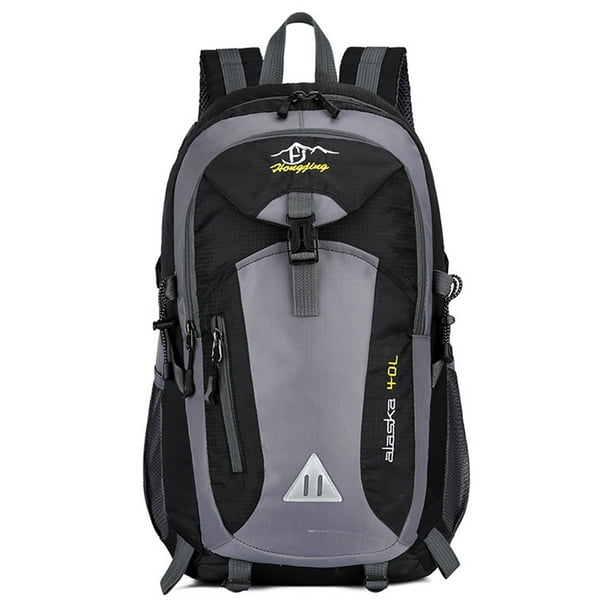 Mochila Para Acampar Bolsa de pesca de poliéster de gran capacidad impermeable para viajes de oficina (negro) Likrtyny Para Estrenar