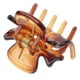 thumbnail image 4 of Paquete de 12 mini pinzas de resina para el cabello, pasadores de plástico para mujer , , se describe café Salvador mini pinzas para el cabello para niñas, 4 of 10