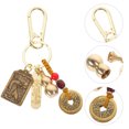 thumbnail image 2 of Car Key Chain Metal Key Ring Backpack Keychain Vintage Keychain Bag Ornament(Tiger Style), 2 of 7