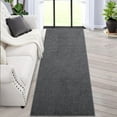 thumbnail image 2 of HOMERRY Washable Runner Rug 2' x 6' Modern Long Entryway Rug Solid Runner Rug for Hallway Casual Taupe Runner Carpet Non-Slip, Dark Gray, 2 of 5