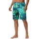 thumbnail image 4 of INSPIRAR CHIC Pantalones Cortos de Baño de Verano Hawaianos para Hombre con Estampado Floral Tropical y Cintura Elástica con Cordón 30 Verde Oscuro, 4 of 5