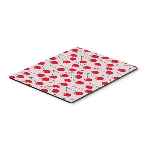 Carolines Treasures Cherries on Pink Mouse Pad - Pink - 7.75in. H x 0.25in. W x 9.25in. L