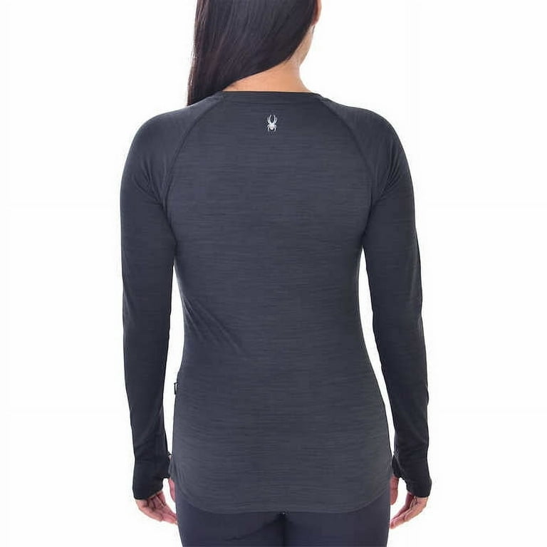 Spyder Ladies' Long Sleeve Brushed Active Top (Black, L Spyder Ladies' Long Sleeve Brushed Active Top (Black, L