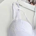 thumbnail image 6 of Xdegoge Bralettes for Women Crisscross Strap Lace Bra with Deep V Neck Underwire Support for Feminine Allure, Scalloped Edges for Elegant Style, Ideal for Everyday & Special Occasions, 6 of 6