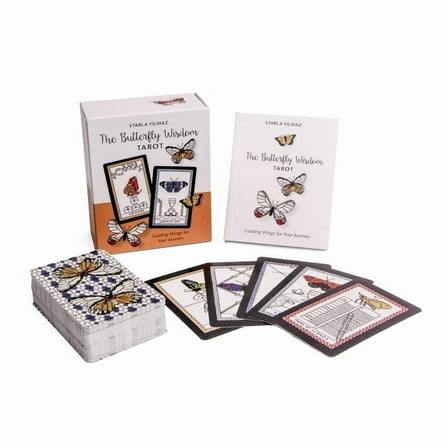 The Butterfly Wisdom Tarot: Guiding Wings for Your Journey (Tarot Kit Box Set with 78 Cards and Guide Book), (Paperback)