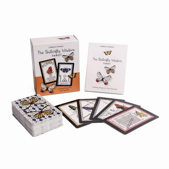 The Butterfly Wisdom Tarot: Guiding Wings for Your Journey (Tarot Kit Box Set with 78 Cards and Guide Book), (Paperback)