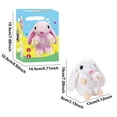 thumbnail image 3 of Easter Electronic Dancing Bunny Plush Toy, Singing and Recording Rabbit Stuffed Animal with Soft Ears, Interactive Musical Plush for Easter Basket Stuffers, Birthday Gifts, Home Decor, 3 of 9