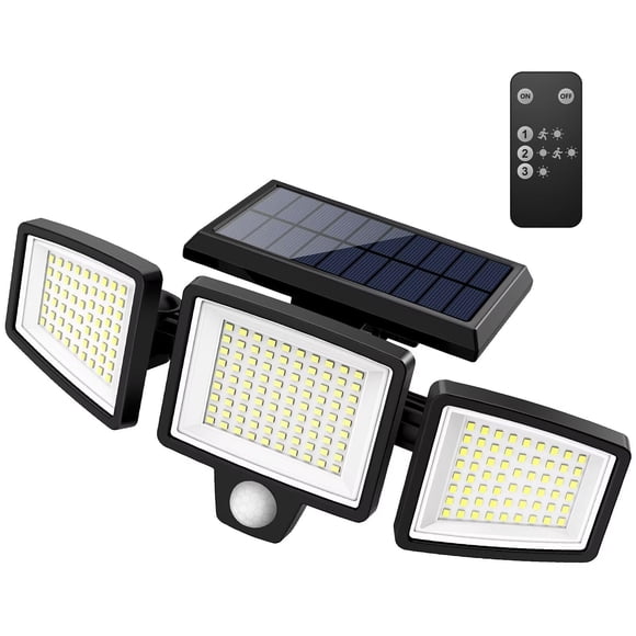 Luces solares para exteriores Tuffenough 2500 LM 210 LED con control remoto
