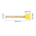 thumbnail image 2 of Esponjas de pintura Uxcell para pintar esponja redonda cepillo de espuma mango de madera amarillo 0.8", 2 of 7