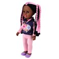 thumbnail image 4 of Bebé recién nacido de 14 pulgadas, ropa hermosa de Vinilo Suave, zapatos de colores aleatorios, adorable muñeca africana de juguete con peinado, 4 of 5