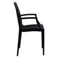thumbnail image 5 of LeisureMod Dining Arm Chair in Polypropylene with Weave Design Lightweight and Stackable Indoor and Outdoor Use for Modern Home, Patio, Backyard, Living Room Mace Collection, 5 of 10