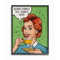 thumbnail image 2 of Stupell Industries There's Tea There's Hope Vintage Comic Book Design Framed Wall Art by Ester Kay, 2 of 5