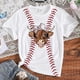 thumbnail image 2 of Gibobby Camisa&nbsp;Vaquera Blusa Camiseta Tops Casual Béisbol 3D Impresiones Niño Niñas Niños Imprimir Adolescente Niños Ropa Niñas Traje Tops （Morado， 3-4 Años), 2 of 5