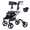 Grey, variant on Lightweight All Terrain Rollator Walker for Elderly, Foldable Walking Aid with 17 Inch Big Seat, Height Adjustable Frame & Anti-Slip Rubber Wheels, 350 Lbs Weight Bearing Grey