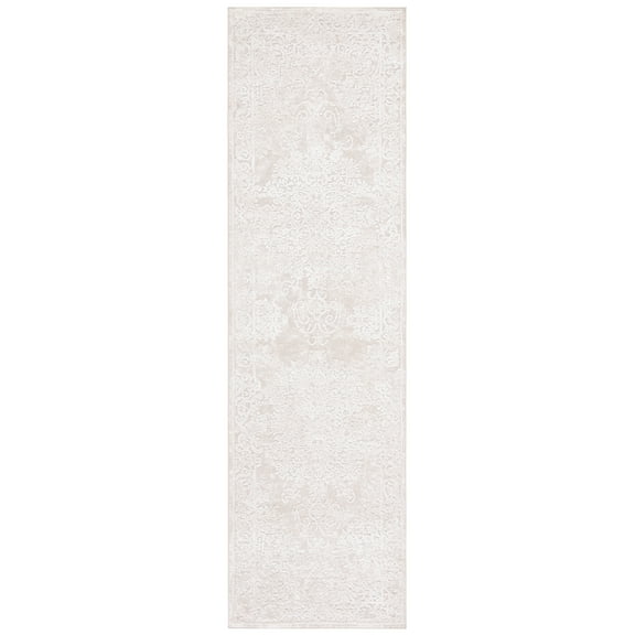 SAFAVIEH Reflection Sophia Traditional Runner Rug, Cream/Ivory, 2'3" x 10'