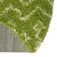 thumbnail image 6 of Unique Loom Moroccan Trellis Shag Collection Area Rug - Meknes (10' Round Green/Ivory), 6 of 6