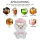 thumbnail image 5 of Tetera De Oso Bear Cup Botella De Vaso Con Pajita De Gran Capacidad Con Cinturón (1000 Ml Transparente), 5 of 9