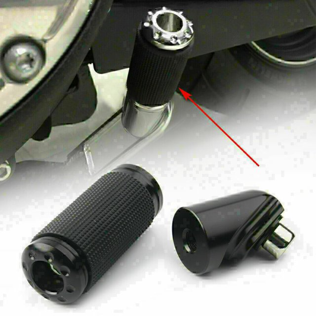 Soporte Erweiterung Ampliador para HARLEY Dyna Wide Glide Fat Bob 1991-17 Negro