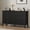 Black (Paint Finish), variant on May in Color White Fluted 6 Drawer Dresser for Bedroom, Modern Storage Cabinet for Bedroom, Hallway, Living Room, Entryway