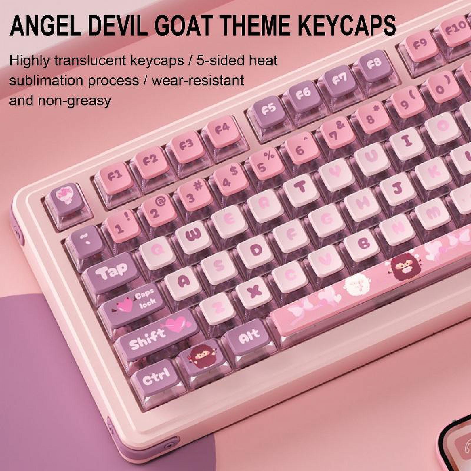 ZPAQI Modern 120Key Light Through Keycaps for 85/87/98/100/104/108 Gaming Keyboard